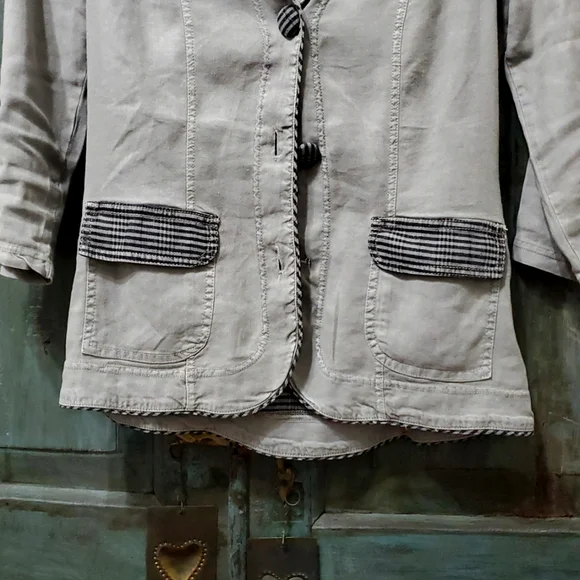 XCVI 3/4 Sleeve Linen Blend Jacket, Size XSmall, NWT - Picture 9 of 12